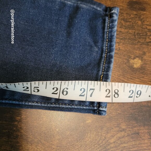 Levi's Jeans 28 Super Skinny 710 Mid Rise Medium Dark Wash Stretch Western - Picture 10 of 13